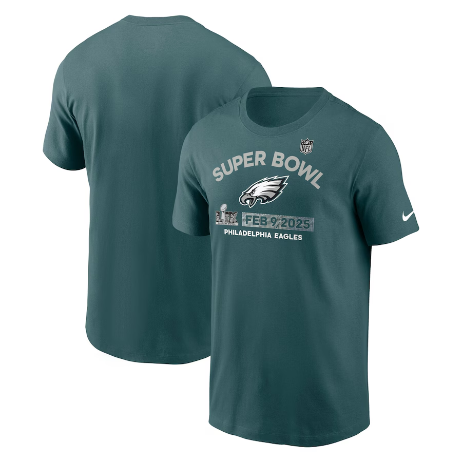 Men NFL Philadelphia Eagles green 2025 T shirts style 2